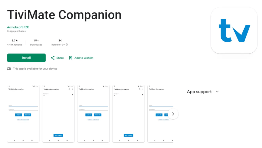 TiviMate app Playstore Premium